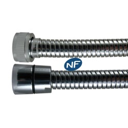 Flexible NF métal 1.50 m - Double Agrafage NORMALEX - Ecrous Laiton