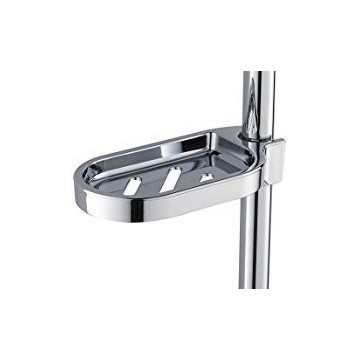 NOPOXA - Porte-savon De Douche Coulissant 22mm - Boîte à Savon Avec Trou D'égouttage - En ABS Résistant, Facile à Installer Sur Tuyau - Pour Salle De Bain, Cuisine