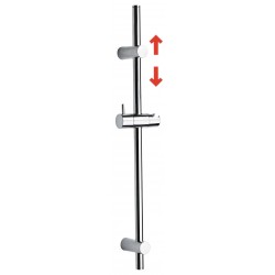 Barre douche CORELLIA 18 - Rénovation - Chrome - Ø 18 mm - 72 cm