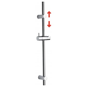 Barre douche CORELLIA 18 - Rénovation - Chrome - Ø 18 mm - 72 cm