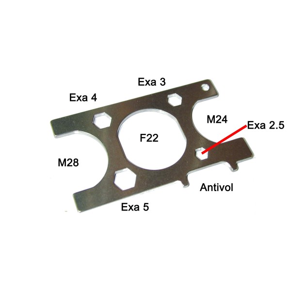 Aérateur M24x1 avec clé de démontage pour robinetterie FANTINI 90008913