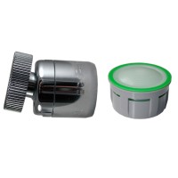 Mousseur régulateur de jet 6 litres/min - Rotule F22x100 - Laiton Chromé