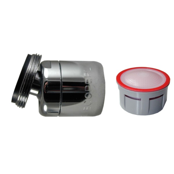 Mousseur aérateur pour robinet design chromé mâle 18x100, 7L/min