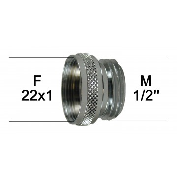 Adaptateur robinet F22 à M1/2'' (15x21)