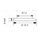 Joint régulateur de débit douche 9 litres/min. - 15x21 - Ø 12 / 18.8 mm