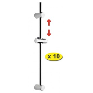 Lot de 10 Barres douche NABOO 25 - Rénovation - Ø 25 mm - 68 cm