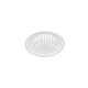 Tamis évier cuisine - PVC blanc - Design étoile - diamètre 60 mm