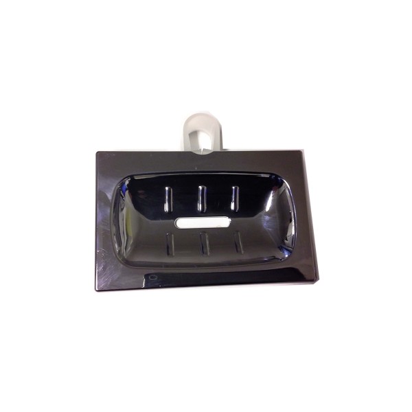Porte savon acrylique translucide - barre de Douche Ø 18 mm