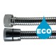 Flexible douche Eco métal 2,00 m - Double Agrafage " STEELEX " - Ecrous Laiton 