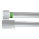 Flexible PVC Lisse 1.20 m - Blanc Collerette Verte - Usage Unique - Qualité Alimentaire - Ecrous ABS blancs