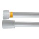 Flexible PVC Lisse - Blanc Colerette Jaune - Qualité Alimentaire - Ecrous ABS blancs - 1,20 m - S.I.S