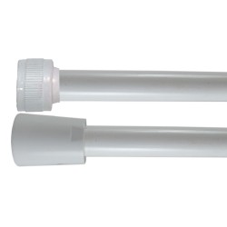 Flexible PVC Lisse 2.00 m - Blanc - Usage Unique - Qualité Alimentaire - Ecrous ABS blancs