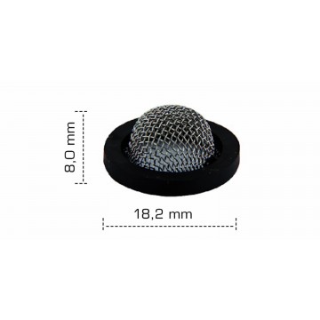 Joint tamis douche chapeau - 15x21 - 1/2'' - Ø 18.2 mm - NBR noir