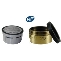 Mousseur aérateur NF bague Bronze - Anticalcaire - M24x100