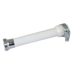 Flexible robinet à Collier de Serrage - Blanc - Pour col sans filetage - 12 cm