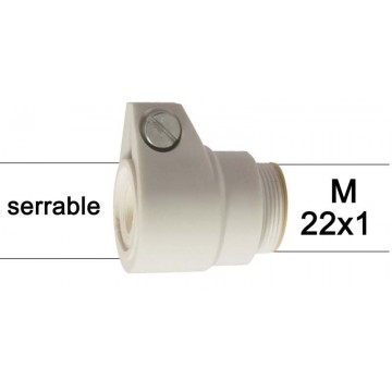 Adaptateur de serrage pour col sans filetage ABS - M22x100