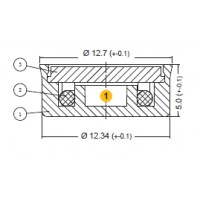 Régulateur de débit biseauté NSF - Intégrable - 9,5 litres/min. - Ø 12.70 / 12.34 mm