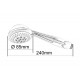 Douchette Eco 2 Jets  " MARANA " - Anticalcaire - Chrome