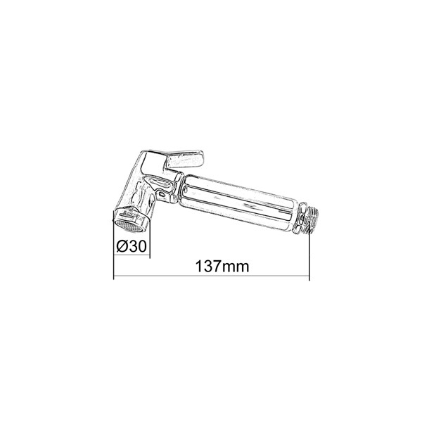 BbfStyle - SUS 304 - Kit douchette WC avec Vanne 3 voies (3/8-12