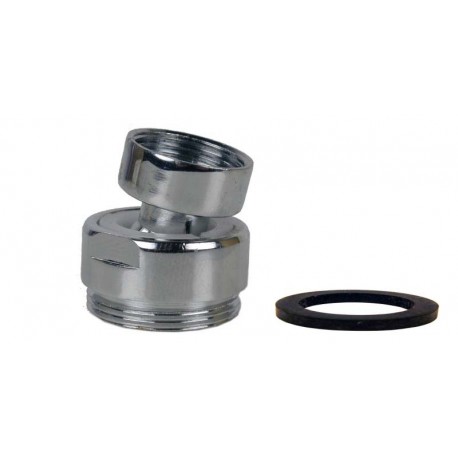 Rotule a&eacute;rateur F16x100 Chrome orientable 360&deg; - M22 - Laiton