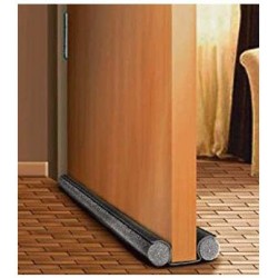 Isolant bas de porte double boudin (liaison tissu) - 95 cm Ø 3.5 cm