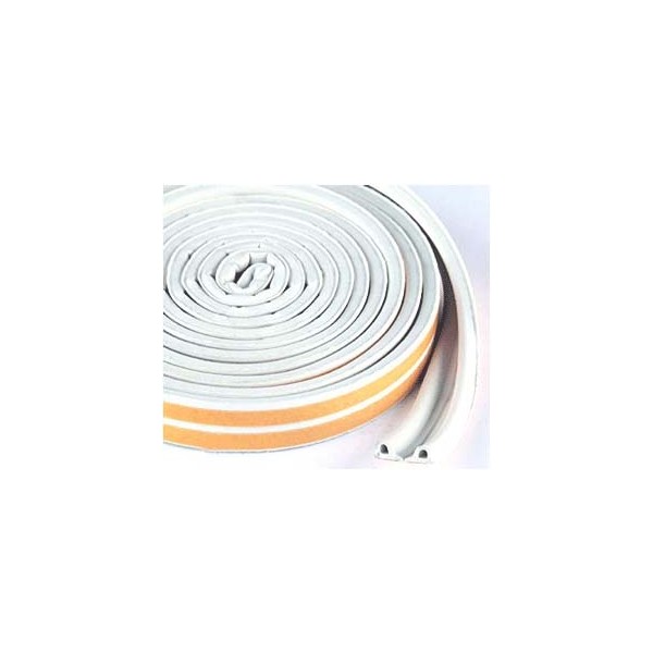 1000 * 9 * 4mm Lvguang Joint en E-Profile Adhésif pour Isolation Thermique de Portes et Fenetres Blanc E Forme 
