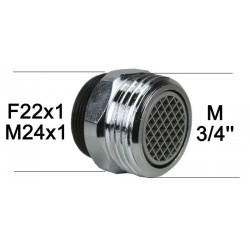 Adaptateur robinet M24 à M3/4'' (20x27)