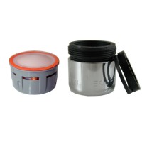 Mousseur aéré 2,5 litres Universel - Eco 80% - Bague Femelle + Adaptateur M24