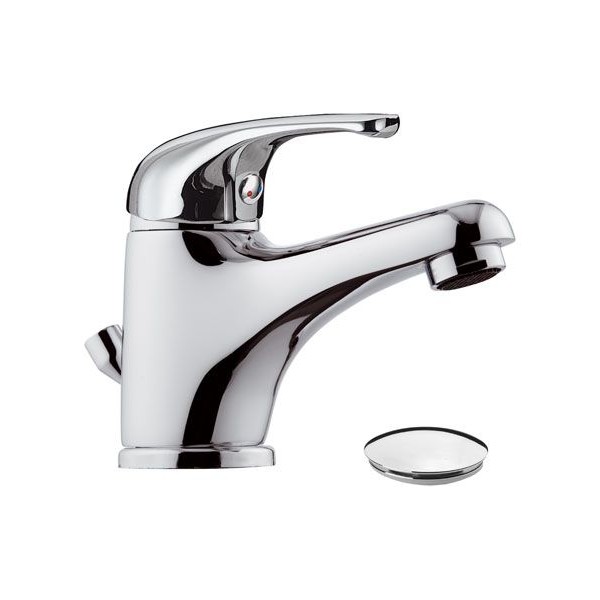 Mitigeur de lavabo robinet design chrome Aerateur Economie d'eau
