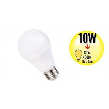 Ampoule à LED Globe - Culot E27 - 10W Equivalence 80W - 4000K - A+