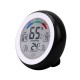 Thermometre / Hygromètre Electronique 10 fonctions - Temp. de -0° à +50°C - Humidité 20 à 95%RH - Noir