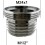 Adaptateur Robinet - Laiton Chromé - M24x100 à M1/2 + joint NBR 24X1