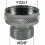 Adaptateur Robinet - Laiton Chromé - F22x100 à M3/8'' + joint NBR 22x1