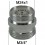 Adaptateur Robinet - Laiton Chromé - M24x100 à M3/4 + Brise-jet étoile + joint NBR 24x1