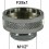 Adaptateur Robinet - Laiton Chromé - F28x100 à M1/2'' + joint NBR 28x1