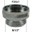 Adaptateur Robinet - Laiton Chromé - F24x100 à M1/2'' + joint NBR 24x1
