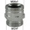 Adaptateur Robinet - Laiton Chromé - M28x100 à M3/4 + Brise-jet étoile + joint NBR 24x1