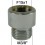 Adaptateur Robinet - Laiton Chromé - F15x100 à M3/8'' + joint CT 15x1