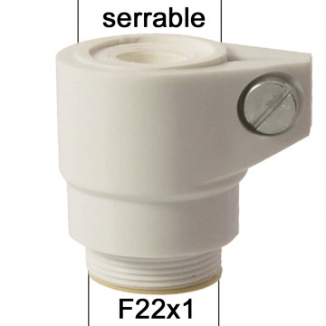 Adaptateur de serrage pour col sans filetage ABS - M22x100