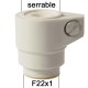 Adaptateur de serrage pour col sans filetage ABS - F22x100 - Ecoperl