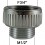 Adaptateur raccord ABS - F20x27 (3/4'') à M15x21 (1/2'')