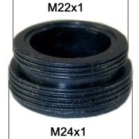 Adaptateur bague Robinet - ABS noir - M22x100 à M24x100 - Ecoperl