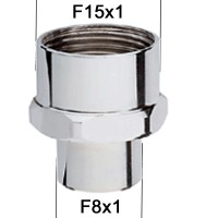 Adaptateur raccord Laiton - Moleté - F15x100 à F8x100