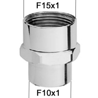 Adaptateur raccord Laiton - Hexagonal - F15x100 à F10x100