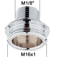 Adaptateur raccord Laiton - M1/8'' à M16x100