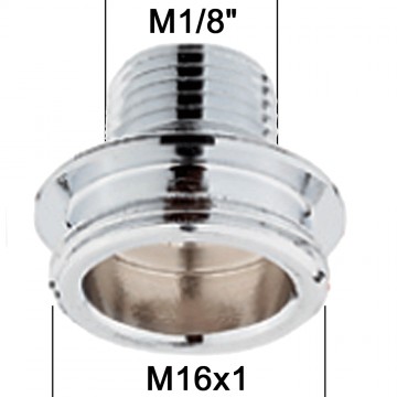Adaptateur raccord Laiton - M1/8'' à M16x100