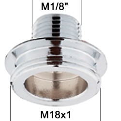 Adaptateur raccord Laiton - M1/8'' à M18x100