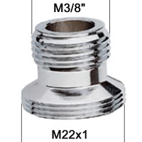 Adaptateur raccord Laiton - M3/8'' à M22x100