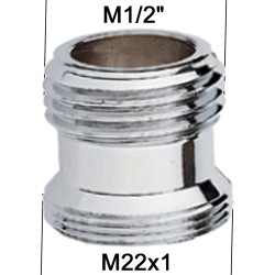 Adaptateur Laiton Haut - M1/2'' à M22x100
