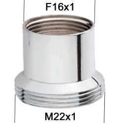 Adaptateur Laiton Haut - F16x100 à M22x100